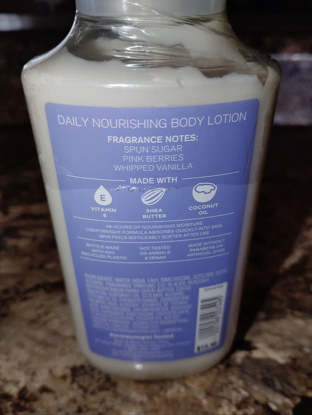 Bath & Body Works Cotton Candy Clouds Body Lotion - Lavender Label, Cream Lotion